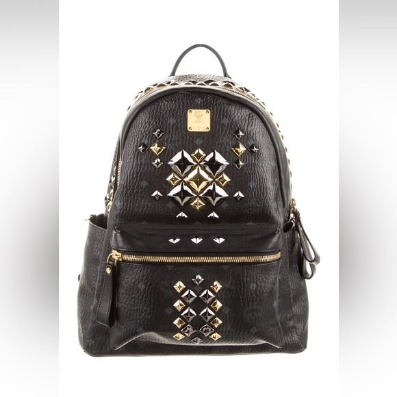 Authentic MCM studded backpack purse